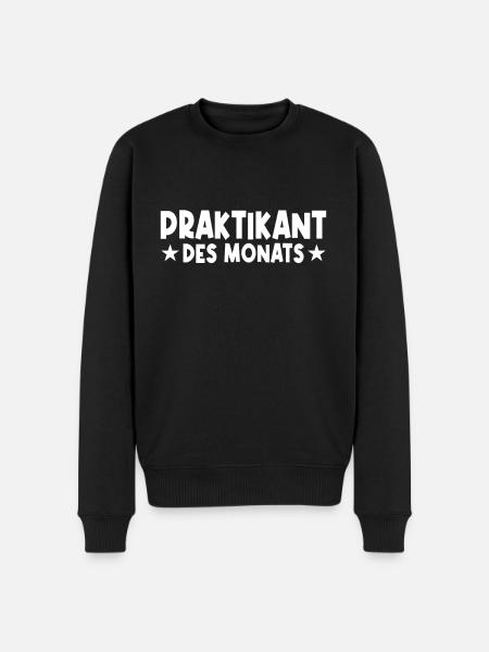 Praktikant des Monats - Männer Premium Bio Pullover - Schwarz