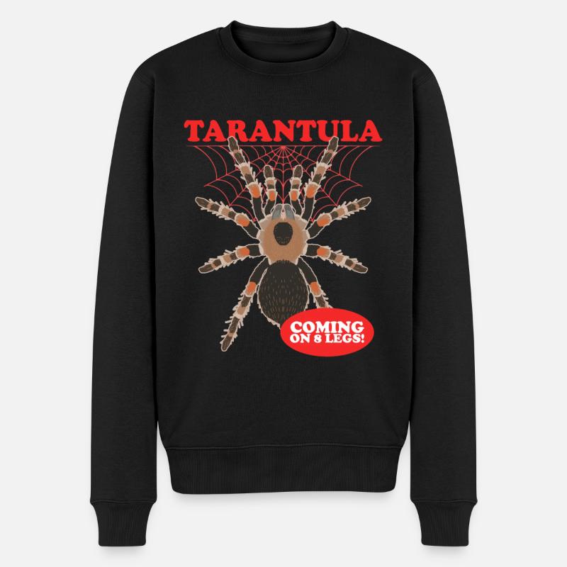 Vogelspinnen Spinne Tarantel Vogelspinne Geschenk - Männer Premium Bio Pullover - Schwarz