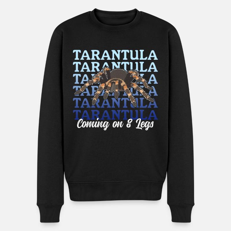 Vogelspinne Spinne Tarantel Vogelspinnen Geschenk - Männer Premium Bio Pullover - Schwarz