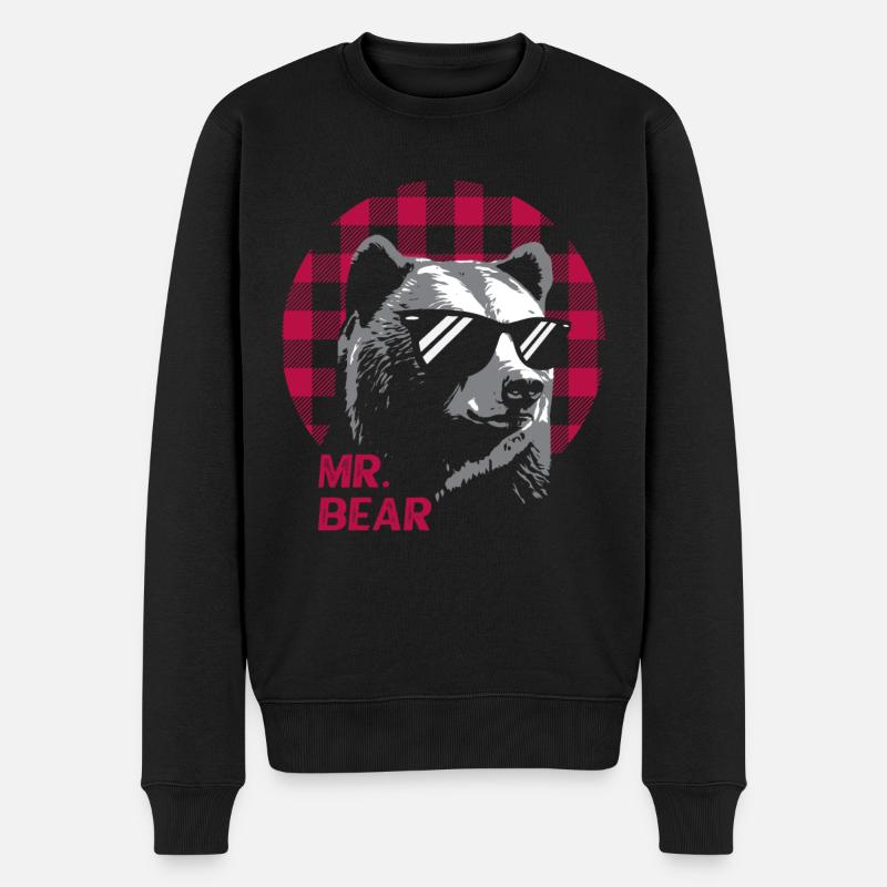 M. Bear - Pull Premium bio Homme - noir