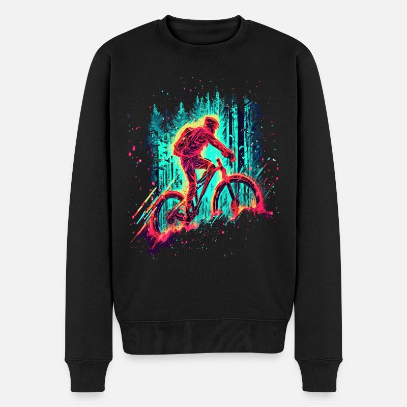 Mystique Mountain Biker Descente VTT - Pull Premium bio Homme - noir