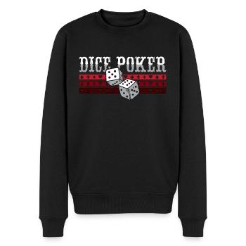 Dés Poker Gambler Poker Game Jeu de cartes de jeu - Pull Premium bio Homme - noir - Devant - Nico (187cm)