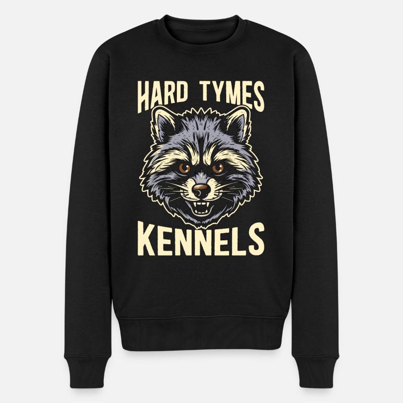 Raccoon Hunting Hard Tymes Kennels Hunting Dogs - Männer Premium Bio Pullover - Schwarz
