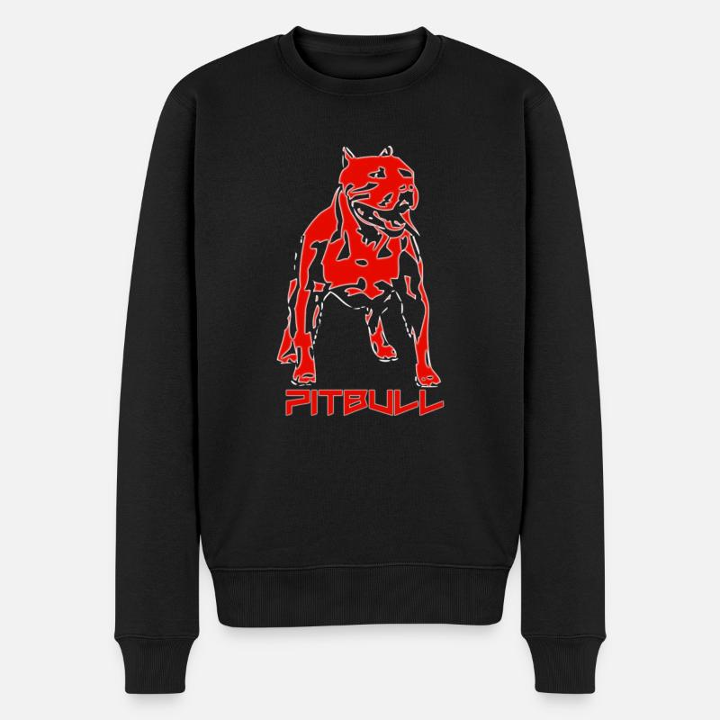 Pitbull - Pull Premium bio Homme - noir