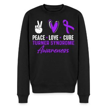 Mois de la sensibilisation au syndrome de Turner de Peace Love Cure - Pull Premium bio Homme - noir - Devant - Nico (187cm)