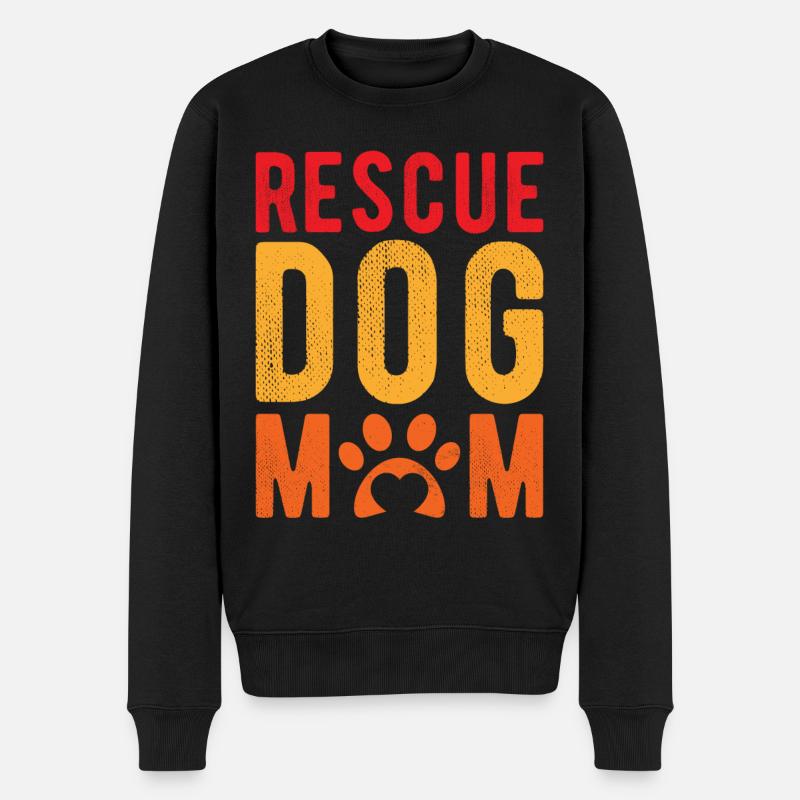 Tierretter Hund Tierrettung Tierschutz Hund - Männer Premium Bio Pullover - Schwarz