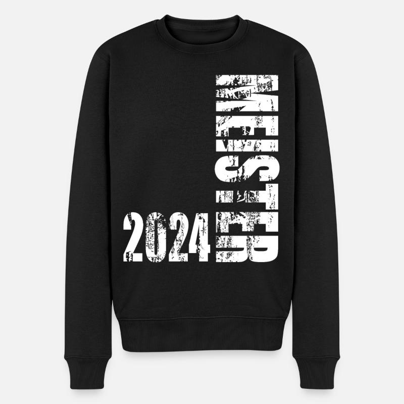 Meister 2024 Aufstiegstrikot Vintage - Männer Premium Bio Pullover - Schwarz