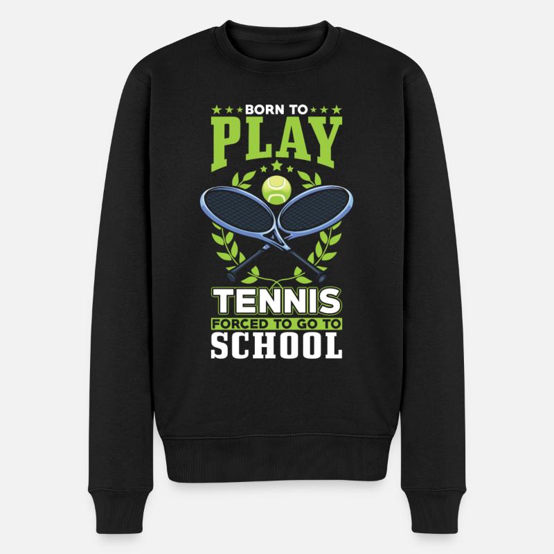 Né pour jouer au tennis - Pull Premium bio Homme - noir