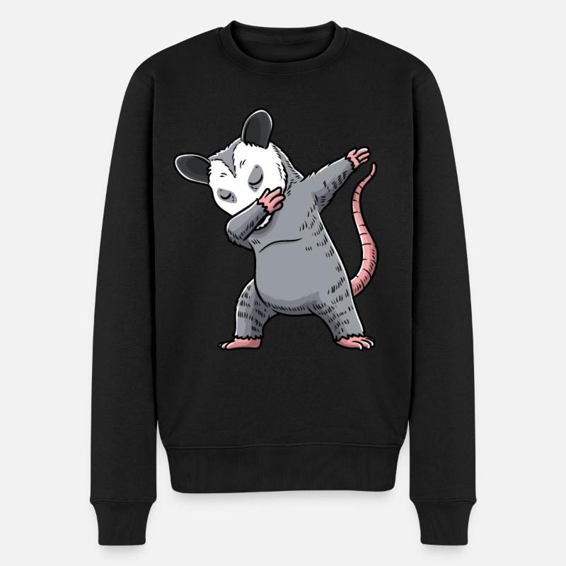 Dabbing Opossum Opossum - Pull Premium bio Homme - noir