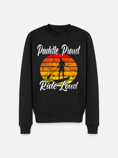 Paddle Proud Ride Loud - Men's Premium Organic Jumper - black