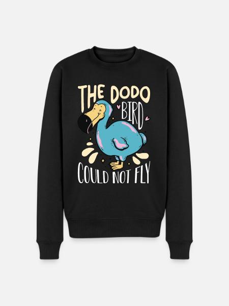 The Dodo Bird Could Not Fly Flightless Ornithology - Men's Premium Organic Jumper - black
