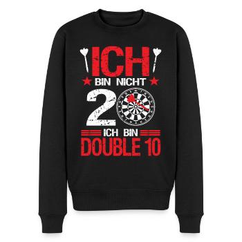 Dart Darts Dartspieler 20.Geburtstag Geschenk - Männer Premium Bio Pullover - Schwarz - Vorne - Nico (187cm)