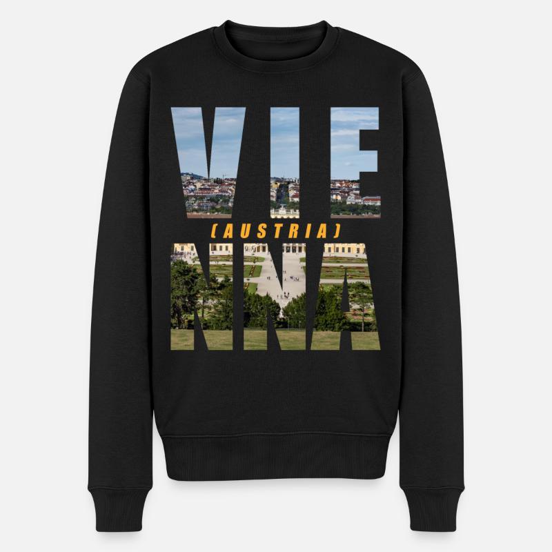 Vienne Autriche Souvenir - Pull Premium bio Homme - noir