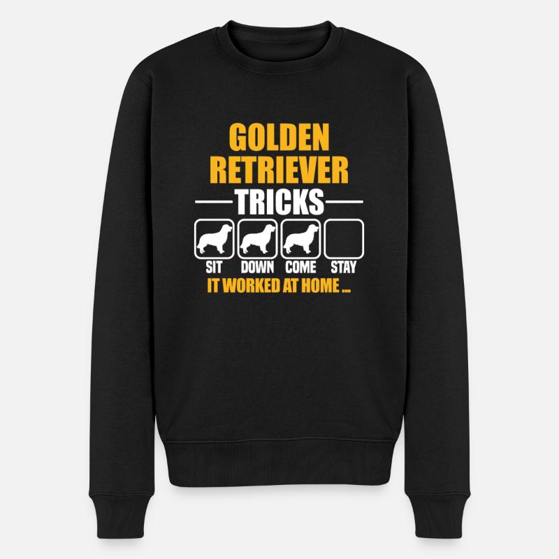 Astuces de Golden Retriever - Pull Premium bio Homme - noir