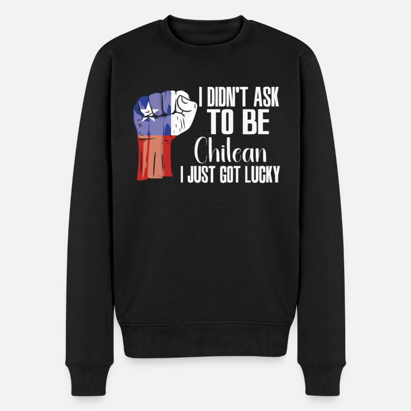 Fierté chilienne Drapeau chilien cultivé - Pull Premium bio Homme - noir