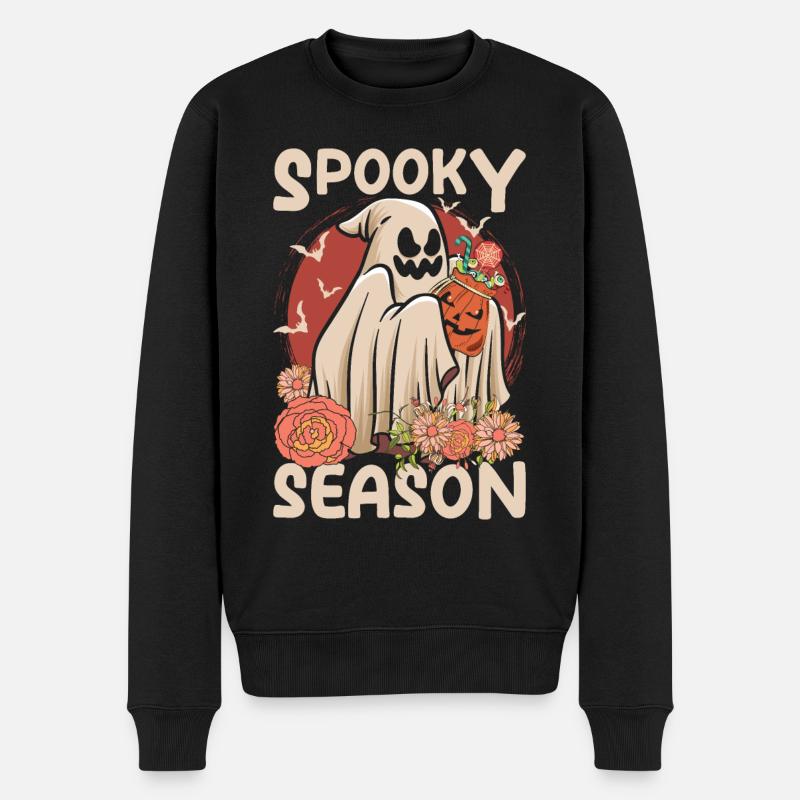 Spooky Season - Männer Premium Bio Pullover - Schwarz