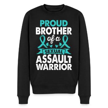 Frère de Sexual Assault Warrior Awareness - Pull Premium bio Homme - noir - Devant - Nico (187cm)