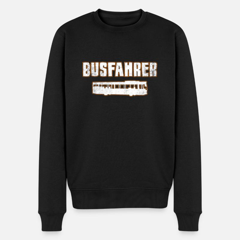 Busfahrer - Männer Premium Bio Pullover - Schwarz