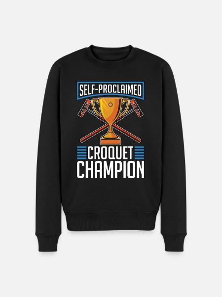 Croquet Self-Proclaimed Croquet Champion Mallet - Men's Premium Organic Jumper - black