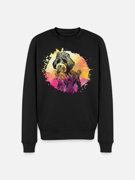 Havanese Retro - Men's Premium Organic Jumper - black