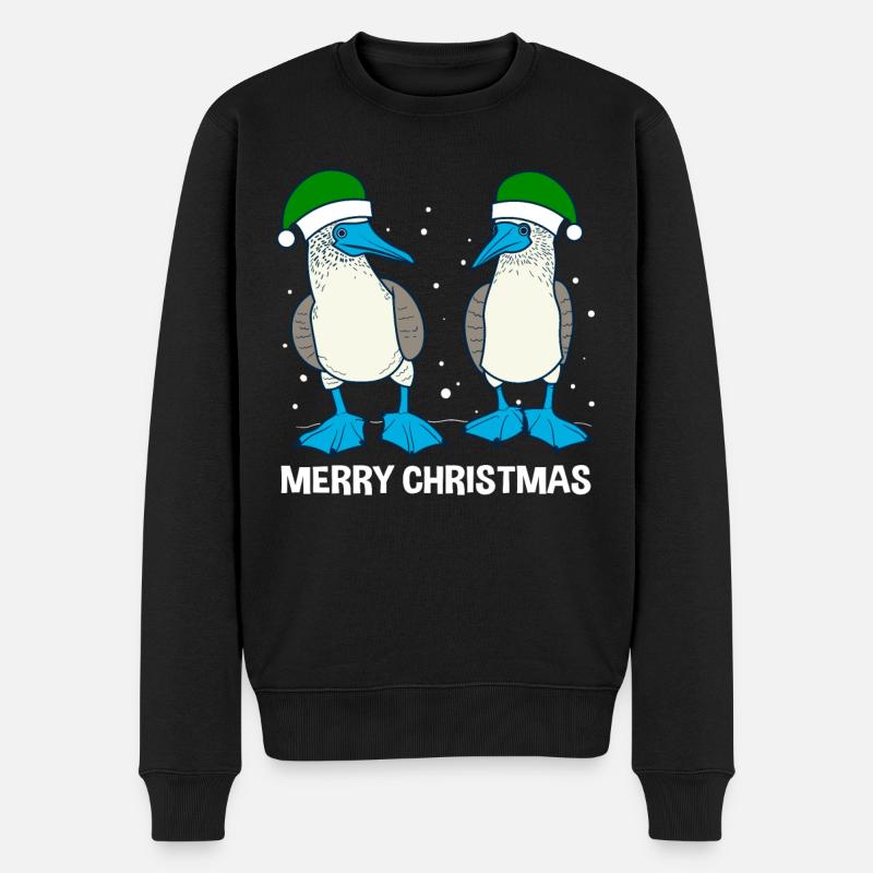 Merry Christmas - Männer Premium Bio Pullover - Schwarz