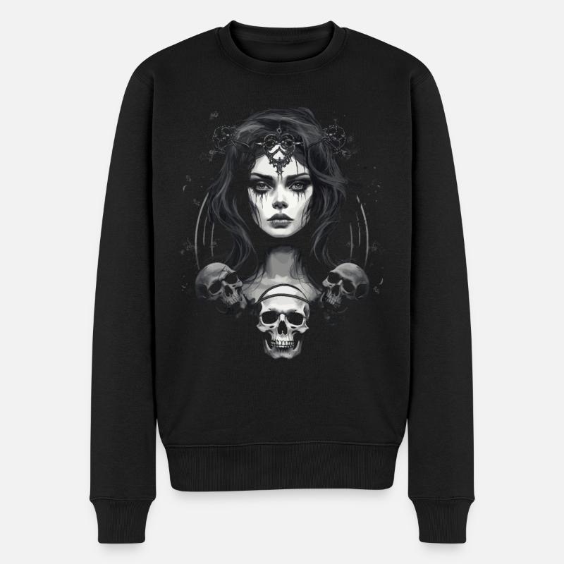 Gothic Ästhetik Goth - Männer Premium Bio Pullover - Schwarz