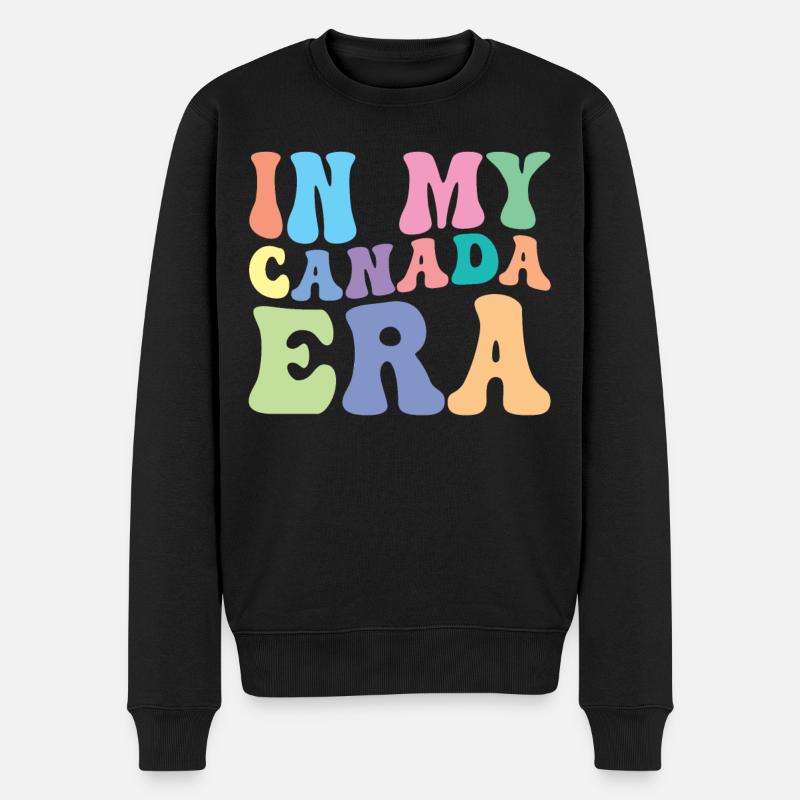 Canada Retro Groovy - Pull Premium bio Homme - noir