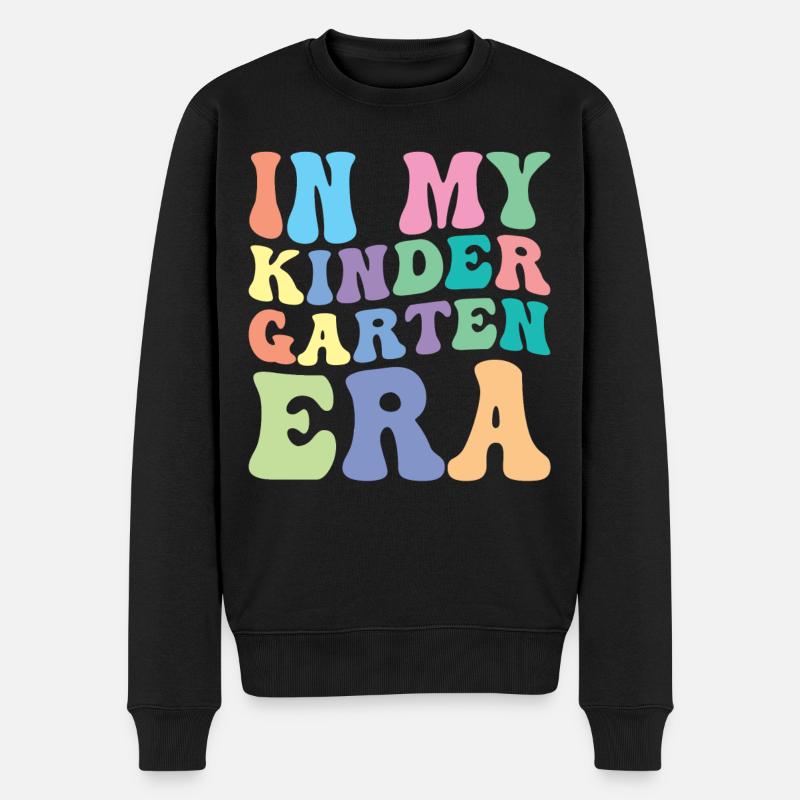 Élève Kindergarten Retro Groovy - Pull Premium bio Homme - noir
