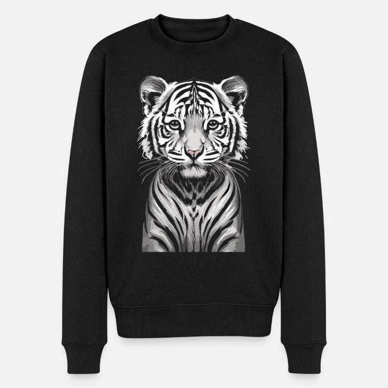 Fascination enfantine: Le tigre du Bengale - Pull Premium bio Homme - noir