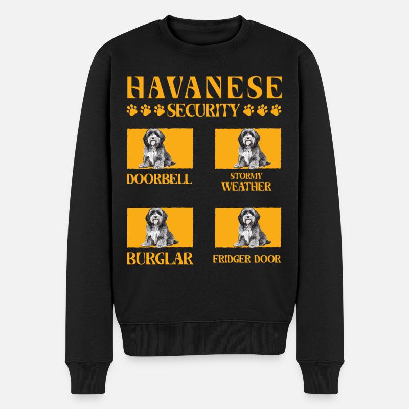 Sécurité du bichon havanais - Pull Premium bio Homme - noir