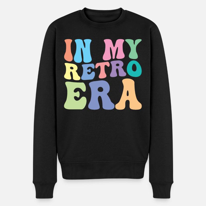 Rétro Groovy - Pull Premium bio Homme - noir