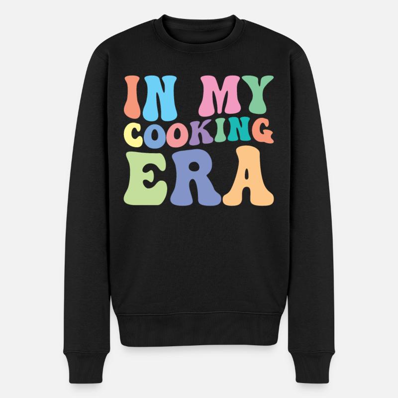 Cuisiner Retro Groovy dans mon - Pull Premium bio Homme - noir