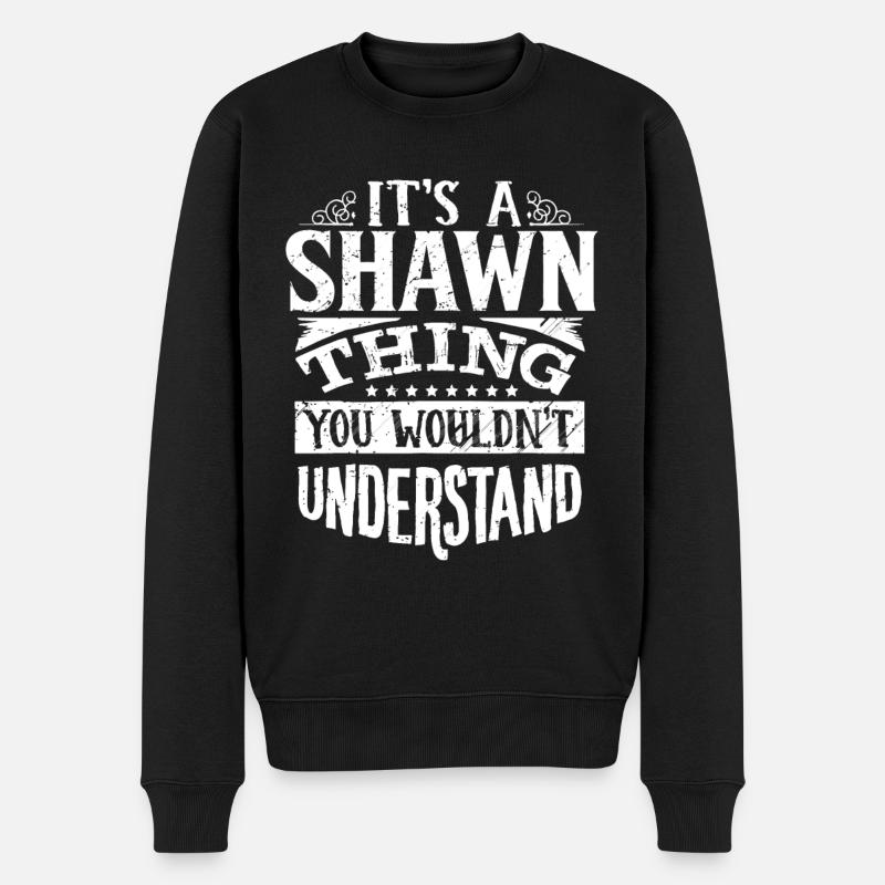 Nom Shawn - Pull Premium bio Homme - noir