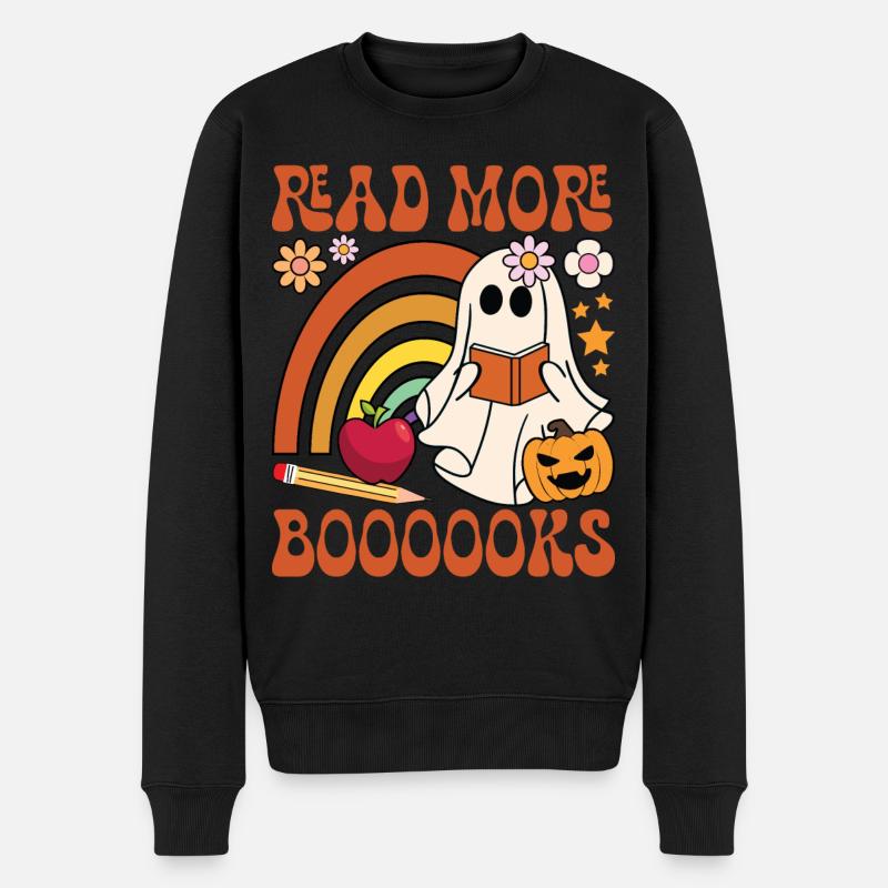 Lire plus de livres - Pull Premium bio Homme - noir