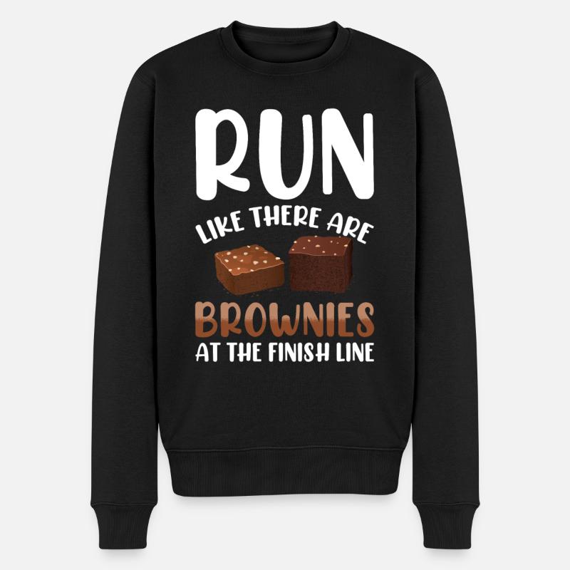 Ligne d’arrivée du marathonien de marathon Dire drôle - Pull Premium bio Homme - noir