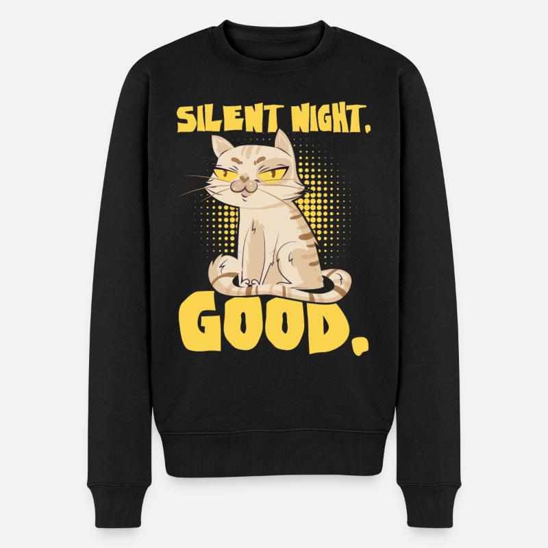 Nuit silencieuse - Pull Premium bio Homme - noir