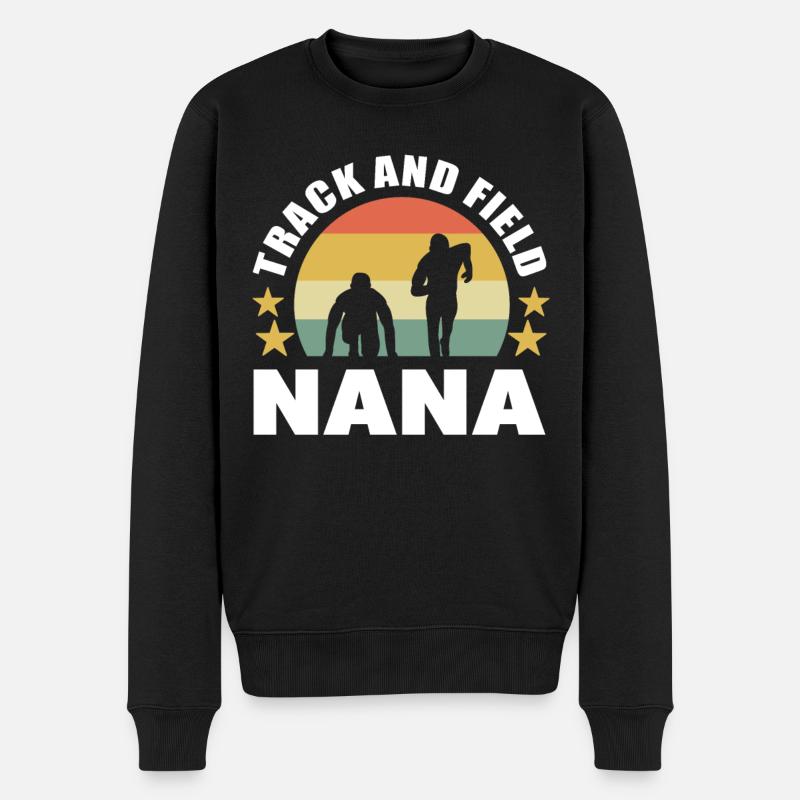 Athlétisme Athlétisme Nana Marathon Running - Pull Premium bio Homme - noir