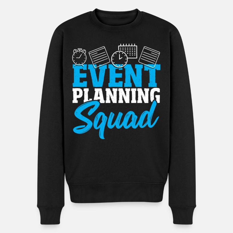 Event-Planung Squad Event-Planung Event-Planer - Männer Premium Bio Pullover - Schwarz