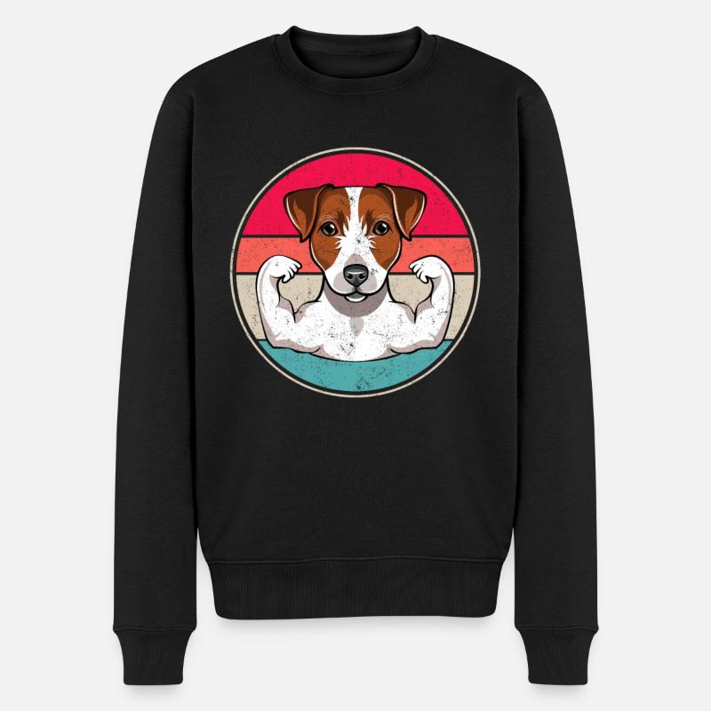 Jack Russell Terrier - Pull Premium bio Homme - noir
