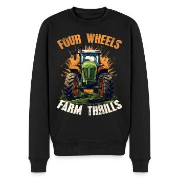 Four Wheels Farm Thrills Tractor Farming - Pull Premium bio Homme - noir - Devant - Nico (187cm)