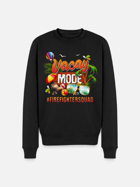 Firefighter Vacation Group #Firefightersquad - Men's Premium Organic Jumper - black