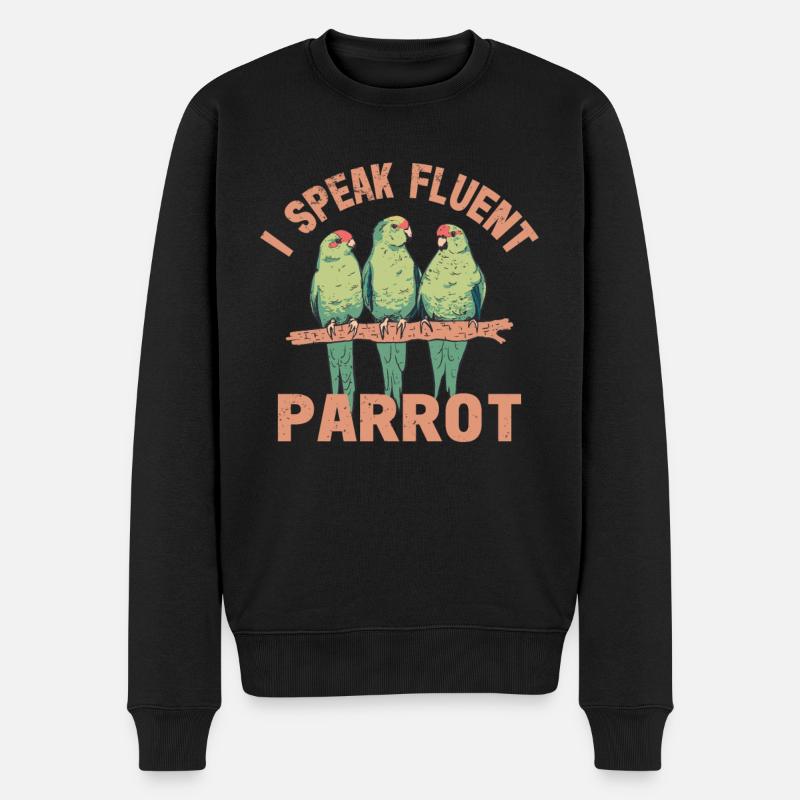 Perruche Perroquet Perroquet Propriétaire - Pull Premium bio Homme - noir