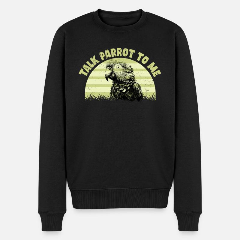 Perruche Perroquet Perroquet Propriétaire - Pull Premium bio Homme - noir