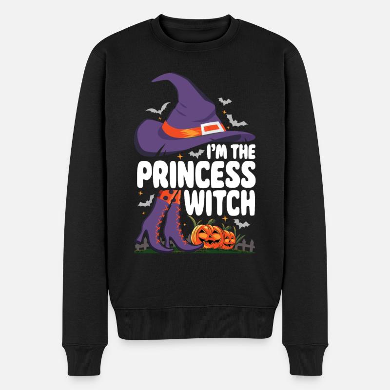 I'm the Princess Witch - Männer Premium Bio Pullover - Schwarz