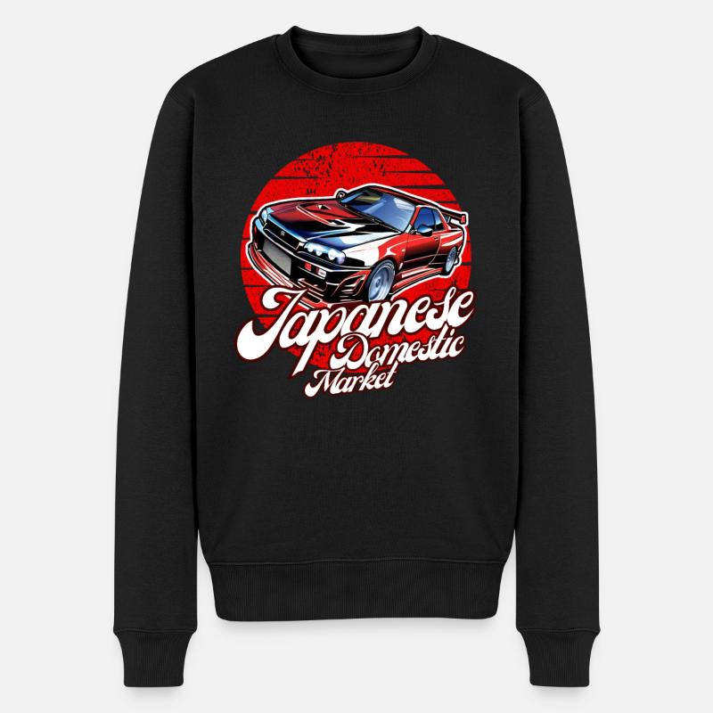 Jdm / Tuning / Turbolader / Felgen / Chiptuning - Männer Premium Bio Pullover - Schwarz
