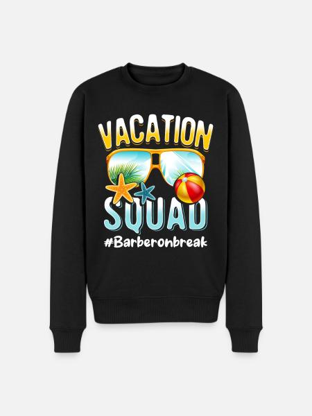 Barber Vacation Squad #Barberonbreak - Men's Premium Organic Jumper - black