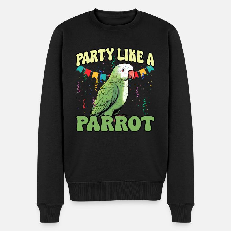 Perruche Perroquet Perroquet Propriétaire - Pull Premium bio Homme - noir