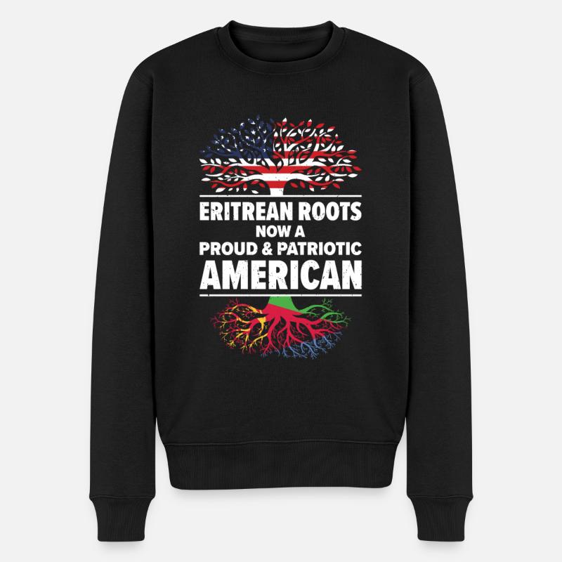 Patriote américain érythréen États-Unis cultivé - Pull Premium bio Homme - noir