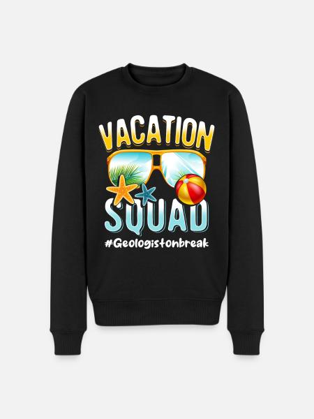 Geologist Vacation Squad #Geologistonbreak - Men's Premium Organic Jumper - black