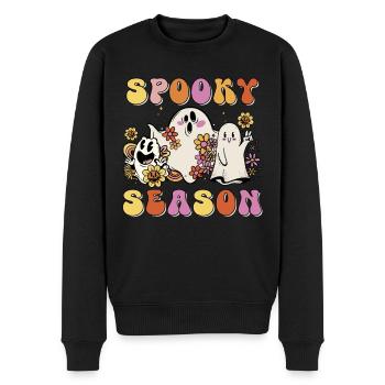 Spooky Season - Men's Premium Organic Jumper - black - Front - Nico (187cm)